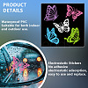 1Pc Waterproof PVC Electrostatic Stickers DIY-OC0013-20C-4