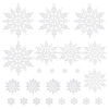 Christmas Plastic Snowflake Pendant & Cabochons Making Findings Kits DIY-SC0026-70-1