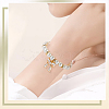 80Pcs Rack Plating Alloy Enamel Pendants ENAM-SC0006-72B-5