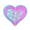201 Stainless Steel 3D Rotating Hanging Wind Spinner STAS-T064-99-1