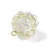 AB Color Transparent Acrylic Pendants OACR-E004-24LG-3