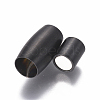 304 Stainless Steel Magnetic Clasps with Glue-in Ends STAS-F227-51A-B-2