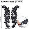 Sew on Flower Appliques PATC-WH0005-46A-2