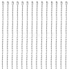 30Pcs Iron Ball Chain Necklace Making MAK-SP0001-08P-1