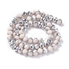 Electroplate Opaque Glass Beads Strands EGLA-A034-P4mm-M08-2