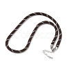 Ployester Core-Wrapped Round Cord Necklace Making KK-CBACFA2-03P-3
