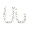 Brass Micro Pave Clear Cubic Zirconia Pendants ZIRC-J039-18P-U-1