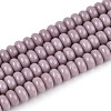 Opaque Solid Color Glass Beads Strands GLAA-ZX008-4mm-18S-1