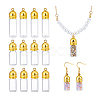 12Pcs 3 Styles Clear Glass Wish Bottle Pendants FIND-PH0024-30G-6
