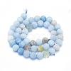 Natural Aquamarine Beads Strands G-E561-01-10mm-2