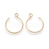 Ion Plating(IP) 304 Stainless Steel Earring Hooks STAS-O119-10G-A-2