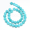 Natural White Jade Bead Strands X-G-R297-8mm-45-2