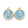 Golden Plated Alloy Enamel Charms ENAM-S118-04I-1