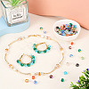 100Pcs 10 Colors Transparent Glass Beads Strands GLAA-TA0001-40-7