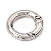 Alloy Spring Ring Clasps AL-CBAAE66-01P-2