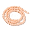Opaque Solid Color Imitation Jade Glass Beads Strands EGLA-A039-P4mm-D06-2