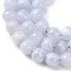 Natural Blue Lace Agate Beads Strands G-F222-30-10mm-01A-4