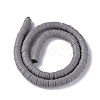 Flat Round Handmade Polymer Clay Beads CLAY-R067-8.0mm-40-2