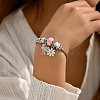 Non-Tarnish 201 Stainless Steel European Bracelet OQ8559-1-2