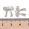 Brass Micro Pave Clear Cubic Zirconia Charms KK-G491-29P-3