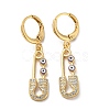 Golden Brass Dangle Leverback Earrings EJEW-L269-016G-07-1