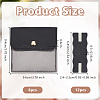 6Pcs Square PU Leather Jewelry Storage Bags with Iron Button ABAG-OC0001-18D-2