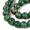 Handmade Gold Sand Lampwork Beads Strands LAMP-Q041-10B-3