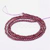 Natural Garnet Beads Strands G-K182-2mm-10-2