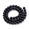 Natural Obsidian Beads Strands X-G-S259-33-8mm-2