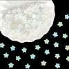 150Pcs Spray Painted Glass Beads GLAA-PA0001-83-7