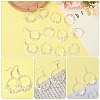 12Pcs 6 Style Alloy Open Back Bezel Pendants FIND-YW0007-36-4