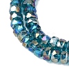 Electroplate Glass Beads Strands GLAA-Q105-03R-3