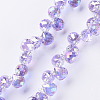 Transparent Glass Beads Strands GLAA-T006-14H-1