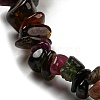 Natural Multicolor Tourmaline Chip Beaded Stretch Bracelet X-G-H294-01A-01-2