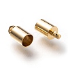 Brass Cord Ends KK-H759-41C-G-2