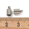 Tarnish Resistant 304 Stainless Steel Cord Ends STAS-Z084-07P-01A-3