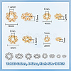 80Pcs 8 Styles 304 Stainless Steel Spacer Beads Sets STAS-UN0045-31-2