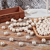 100Pcs Maple Wood European Beads WOOD-GF0001-97-4