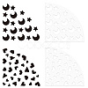 2Pcs 2 Style Custom Acrylic Tie-Dye Template DIY-CP0008-78A-1