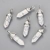 Synthetic Howlite Pointed Pendants G-F295-03C-1