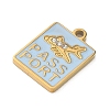 304 Stainless Steel Enamel Pendants X-STAS-I369-08G-02-2