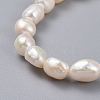 Natural Pearl Stretch Bracelets BJEW-JB04539-2