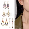 DIY Evil Eye Drop Earring Making Kit DIY-SZ0006-98-6