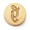 Golden Tone Brass Letter Stamps KK-R005-01G-1