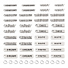 200Pcs 10 Style Tibetan Style Alloy Pendants TIBEP-FW0001-03-3