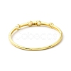 Rectangle & Donut Colorful Cubic Zirconia Hinged Bangle BJEW-G659-02G-2