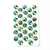 Electroplated Glass Charms EGLA-N006-015-2