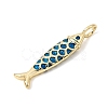 Brass Enamel Pendants KK-CBA960E-06A-G-2