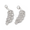 Brass Micro Pave Cubic Zirconia Pendants KK-E068-VB275-2