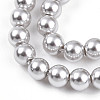 Baking Paint Pearlized Glass Pearl Bead Strands X-HY-N002-4mm-A03-4